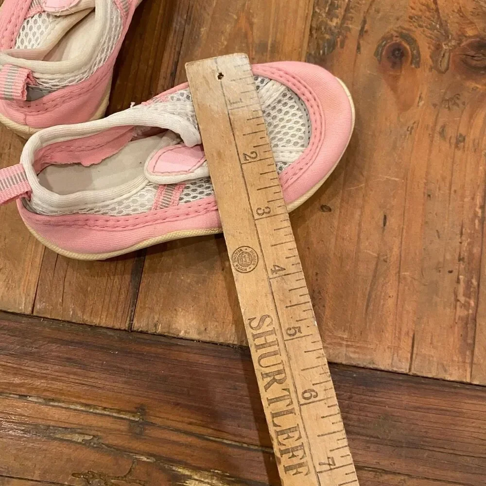 Toddler Girls Water Shoes Pink White Size 8